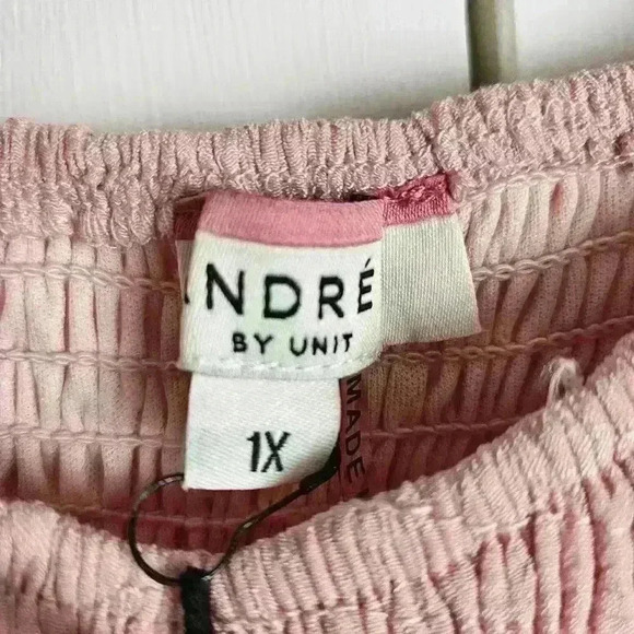 Andree by Unit Babydoll Pink Dress Size 1X NWT - Picture 2 of 7